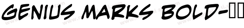 Genius Marks Bold字体转换